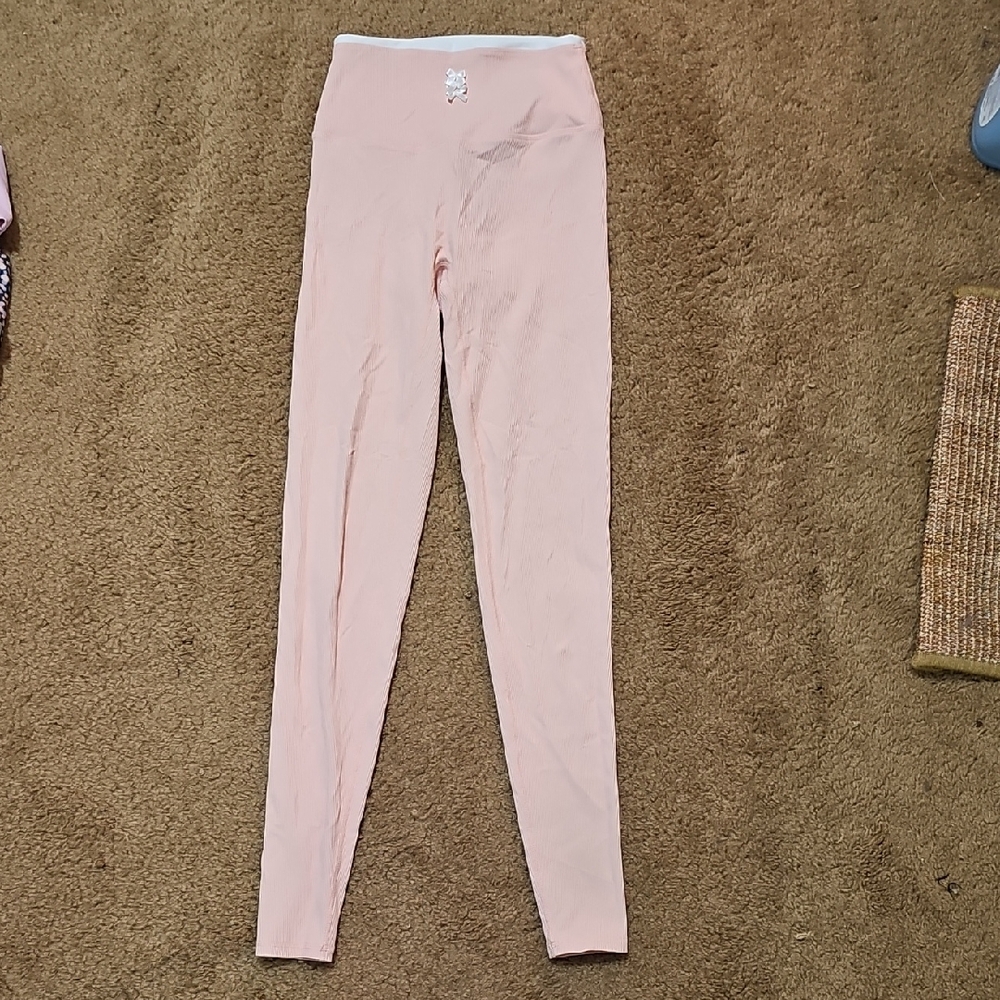 Women's Pink Leggings and workout shorts